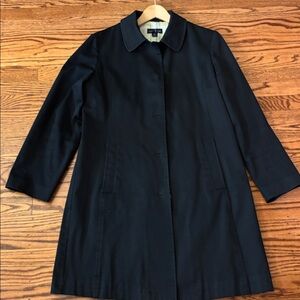 Lands End Black Trench Coat